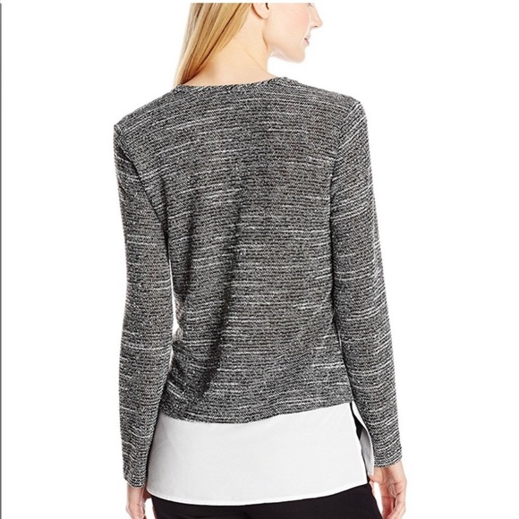 Calvin Klein Grey Knit Blouse - Picture 2 of 10